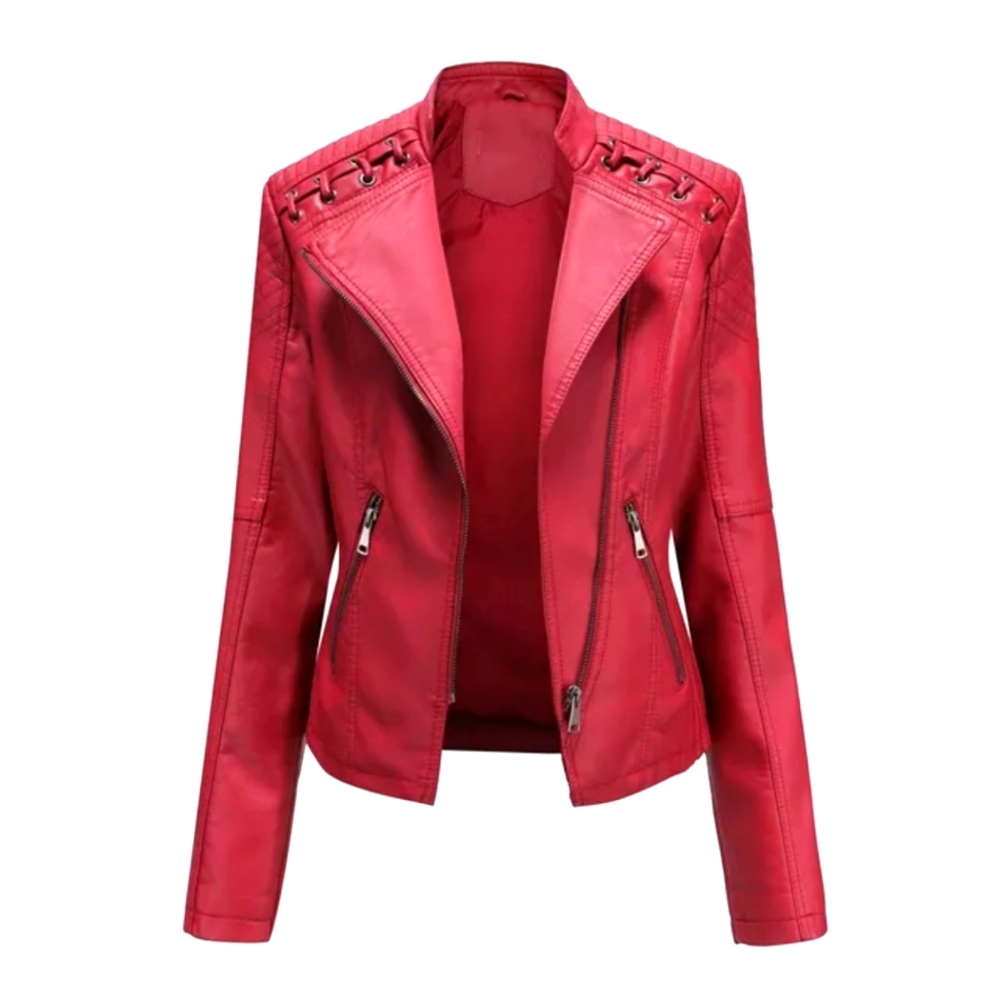Pu leather jacket